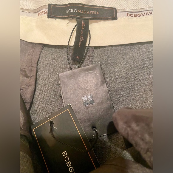 NWT BCBGMAXAZRIA Slim Flare Wool Blend Dress Pants - Picture 13 of 16